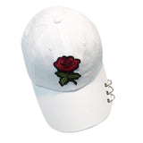 Fashion Brand Caps Women Men 2017 Couple Rose Embroidery Baseball Cap Unisex